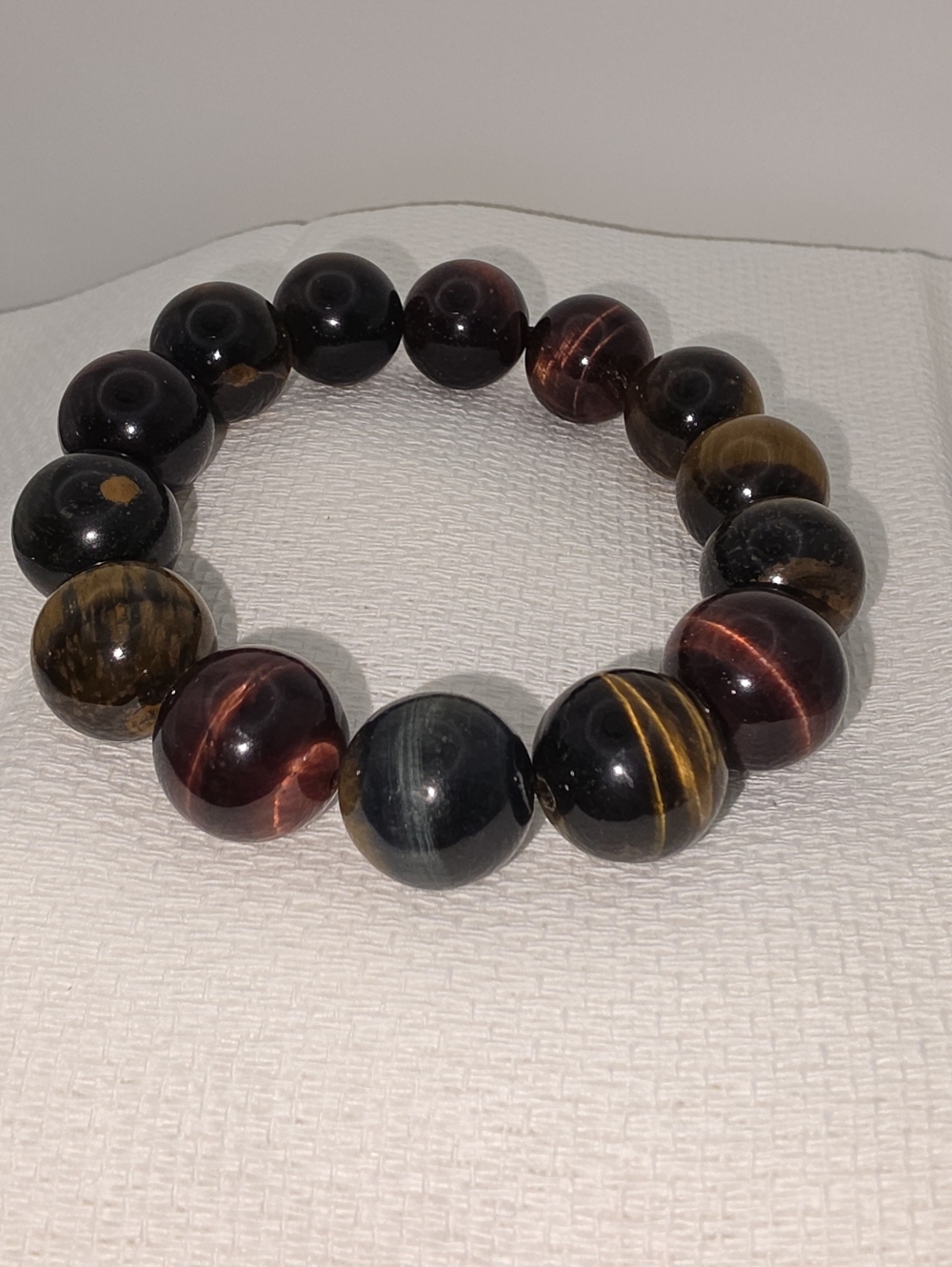 Multi-Color Tiger Eye Bead Stretch Bracelet - Women Jewelry